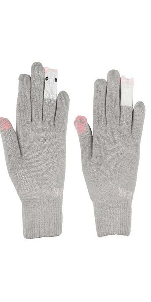Solid Winter Women Gloves grey